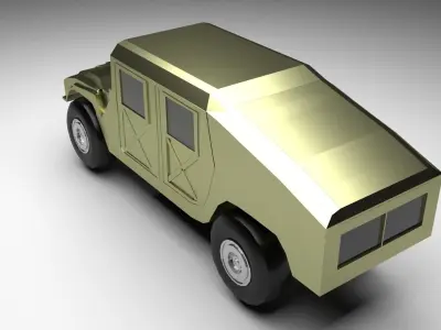 HMMWV Military Humvee 3D model