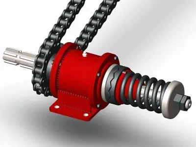 Drive shaft with safety coupling Free 3D model