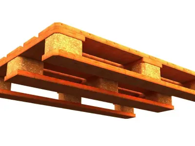 Wood Pallet Free 3D model