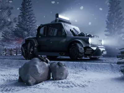 A10-Race Truck Free 3D model