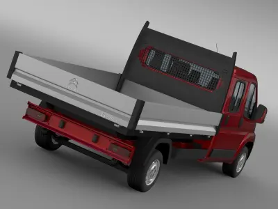 Citroen Jumper Crew Cab Truck 2009-2014 3D model