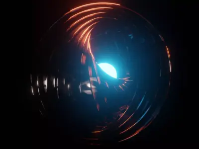 Abstract Futuristic Sci-Fi Sphere 3D model