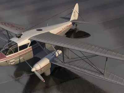 De Havilland DH-89 Dragon Rapide 3D model