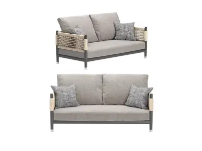 Contemporary Minimalist Sofa 3D model