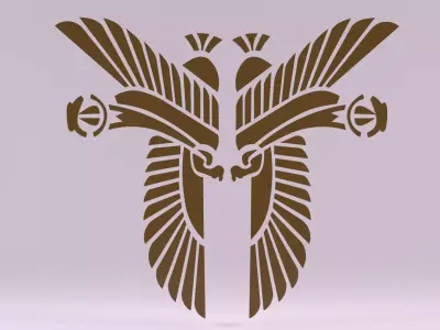 Egyptian Symbols - 027 Low-poly 3D model