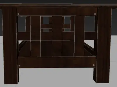 Table craftsman coffee Free low-poly 3D model