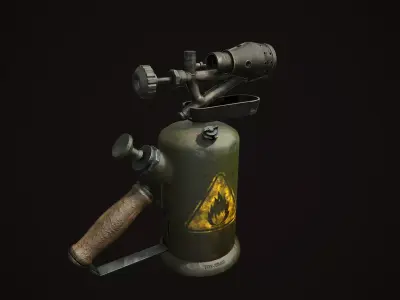 GASOLINE BLOWLAMP Low-poly 3D model