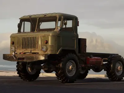 Truck Levo 66 - Unreal Engine Project Low-poly 3D model
