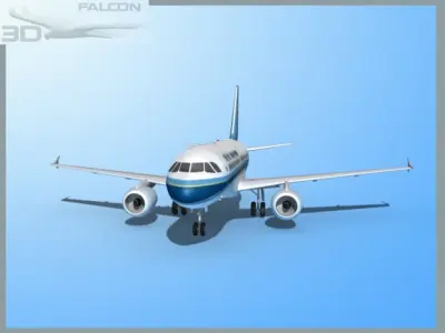 Falcon3D A319 China Southern 3D model