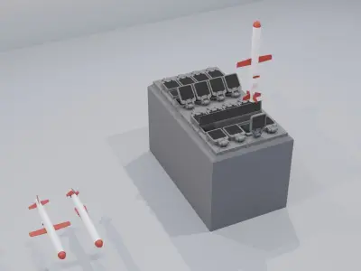  Vertical Launching System BGM 109 Tomahawk 3D model