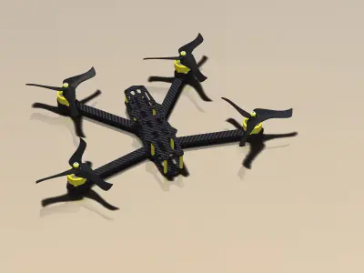 5 inch DRONE CARBON Fiber 3D print model