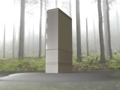 Electrical Distribution Cabinet 161 Low-poly 3D model