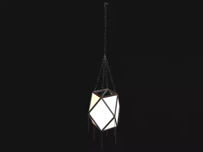 chinese style hanging light model 2 Free 3D model