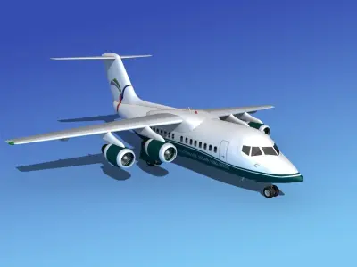 BAe 146-100 South East Asian 3D model