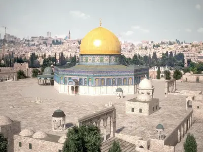 Dome Of The Rock Jerusalem 3D model
