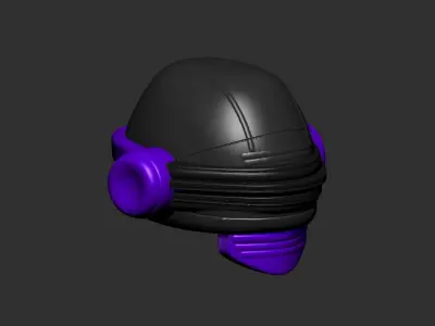 helmet high poly sculpt 3d printable  3D model 179