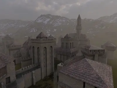  Medieval Castle 3D model