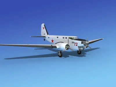 Douglas B-18A Bolo V11 3D model