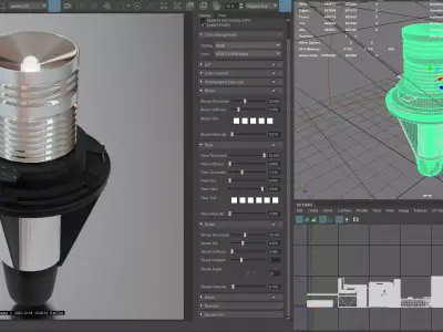 Photorealistic automotive lightbulb collection - item 025 3D model