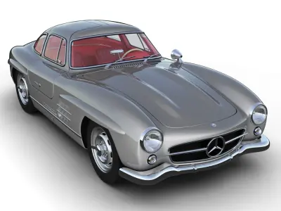 Mercedes-Benz 300SL 3D model purchase