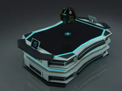 Sci Fi Table Free 3D model