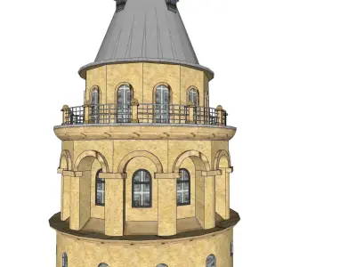 galata tower 3D model