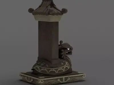 Tombstone tomb cemetery stone inscription 3D model