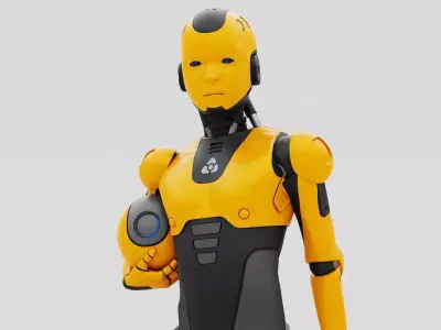 CHILD BOT  RIGGED 3D model