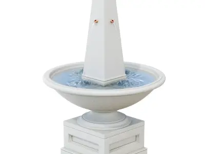 Compania-Condotti Concrete Obelisk Fountain 3D model