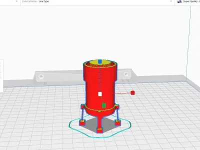 Tank for game scifi 3D print model