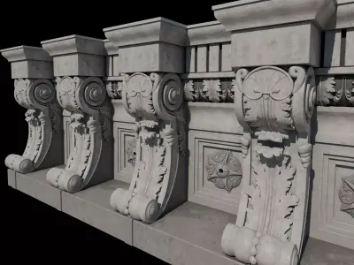 corbel console 3D model