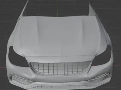 Mercedes-Benz AMG C63 2016 parts Free 3D model