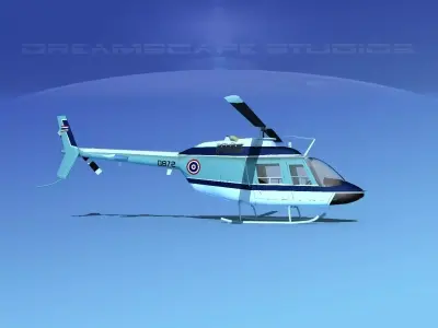 Bell OH-58B Royal Thai Air Force 3D model