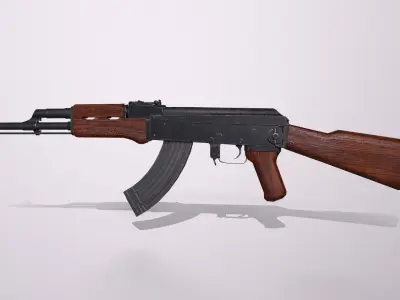 AK47 Kalashnikov Game Ready Low-poly 3D model