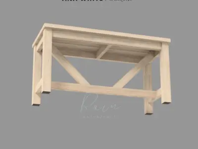 MINIATURE OUTDOOR BAR TABLE FOR 1 12 DOLLHOUSE 3D print model