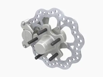 TBM Brake Disk Low-poly 3D model