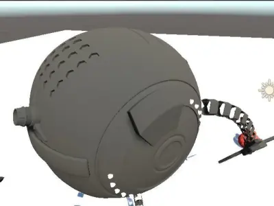 Magnetic IK Robot 3D model