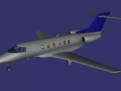 Pilatus PC-24 Super Versatile Jet Free low-poly 3D model