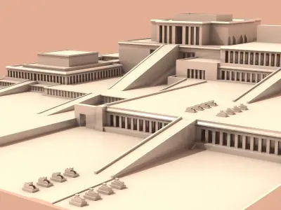 Temple of Hatshepsut 3D print model