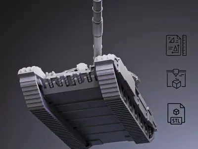T-72 Main Battle Tank RoZ 3D print model
