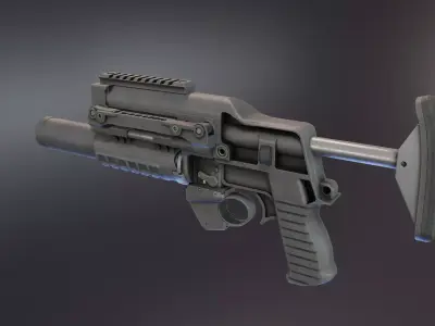 VHS BG Grenade Launcher Low-poly 3D model