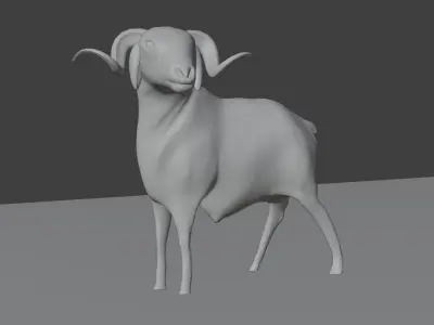 ram goat Free 3D model