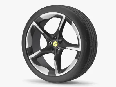 2023 Ferrari Purosangue SUV Wheel 3D model
