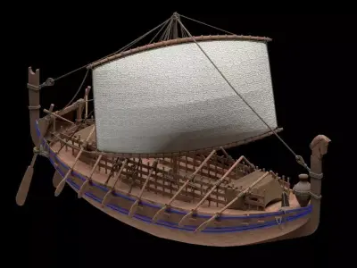 Phoenician Ship 3D model