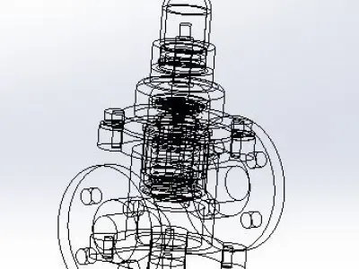 The oil return valve 3D model