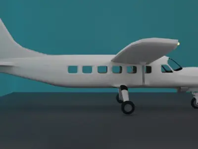 Cessna 208 blank 3D model