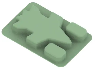 Kids Jet Dinner Plate 3D print model