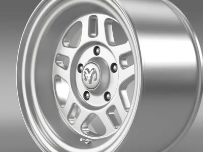 Mopar 2 Dodge Challenger rim 3D model