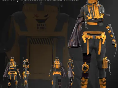Female- Male Outfit 3D Model Pack purchase