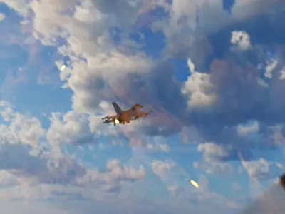 F-16 Jet Fighter Free 3D model